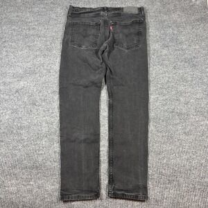 Levi's‎ 511 Jeans Men's 36x32 (32x30 Actual) Black Denim Slim Fit Grunge